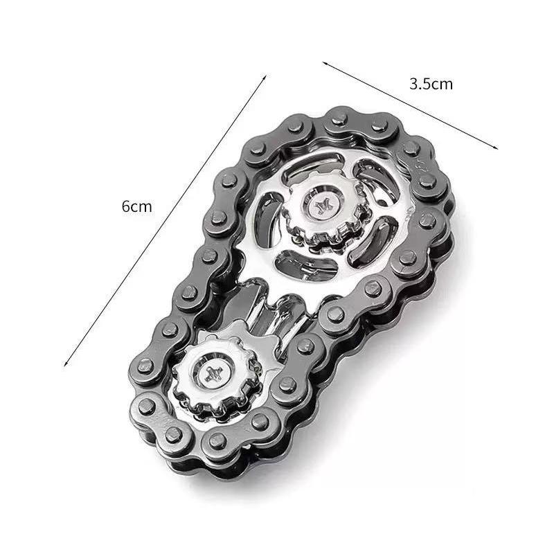 Decompression Finger Sprocket Flywheel Antistress Relieve Anxiety Fingertip Gyro Spinner Stress Relief Gear Machinery Artifact чорний
Decompression Finger Sprocket Flywheel Antistress Relieve Anxiety Fingertip Gyro Spinner Stress Relief Gear Machinery Artifact чорний