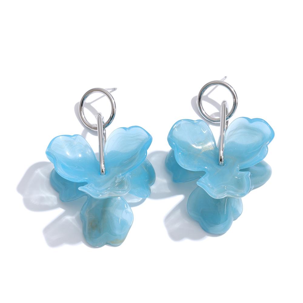 Yhpup 3 Color Resin Flower Drop Dangle Earrings for Women Stainless Steel New Arrival Attractive Waterproof Charm Trendy Jewelry
Yhpup 3 Color Resin Flower Drop Dangle Earrings for Women Stainless Steel New Arrival Attractive Waterproof Charm Trendy Jewelry