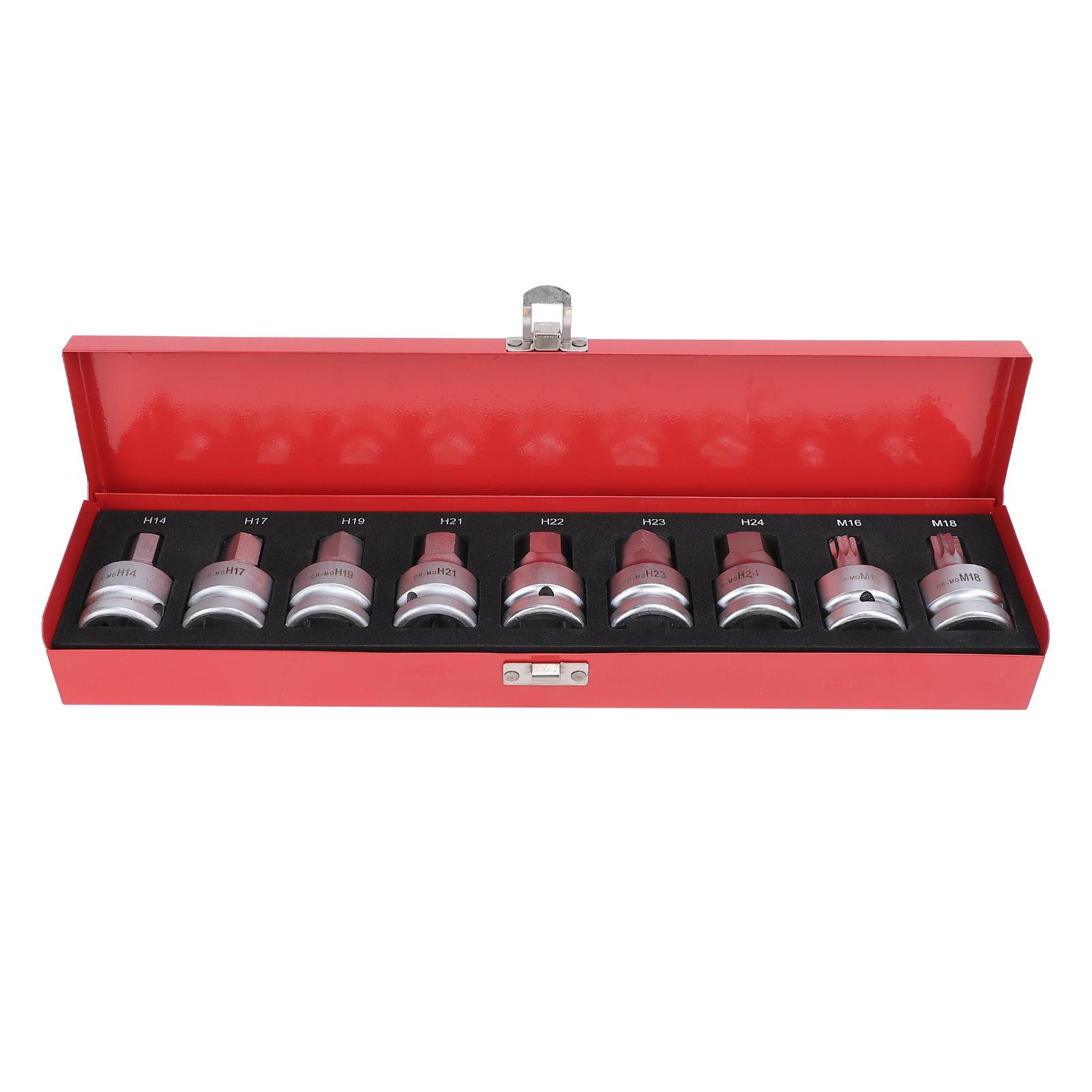 9 Pcs 34 Inch Drive Impact Hex Driver Impact Socket Set Crmo 14mm to 24mm Hex Drill Bit M16 M18
9 Pcs 34 Inch Drive Impact Hex Driver Impact Socket Set Crmo 14mm to 24mm Hex Drill Bit M16 M18