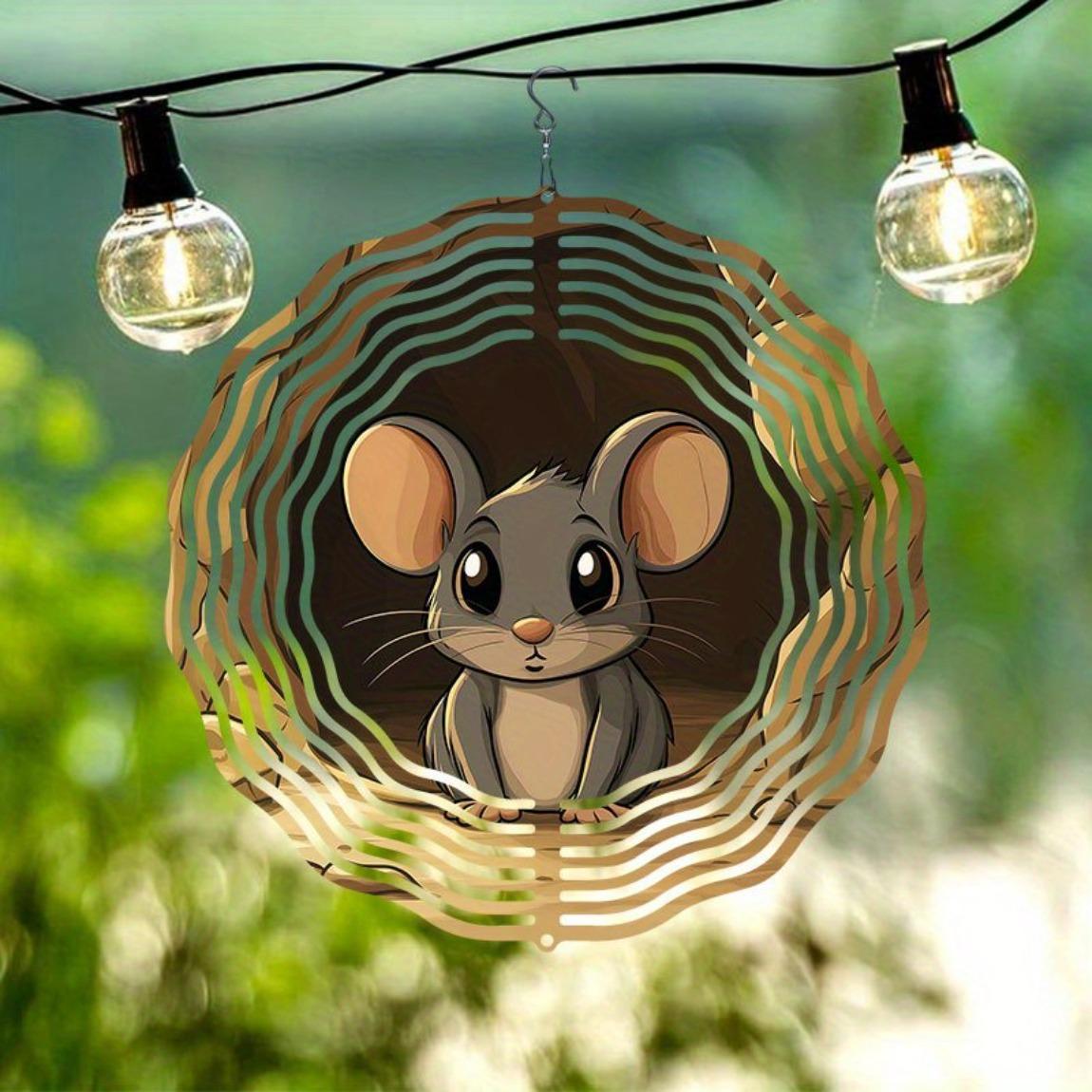 Large 3D Metal Wind Spinner with Mouse Design Kinetic Wind Catcher Outdoor Garden Decor Rotating Wind Chime for Yard Patio Gift
Large 3D Metal Wind Spinner with Mouse Design Kinetic Wind Catcher Outdoor Garden Decor Rotating Wind Chime for Yard Patio Gift