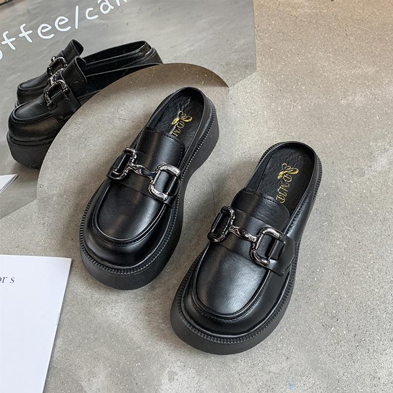 Баотоу тапочки женские весна и осень новые уличные маффины полутапочки без каблука платформа модная обувь женская 39 чёрный
Баотоу тапочки женские весна и осень новые уличные маффины полутапочки без каблука платформа модная обувь женская 39 чёрный