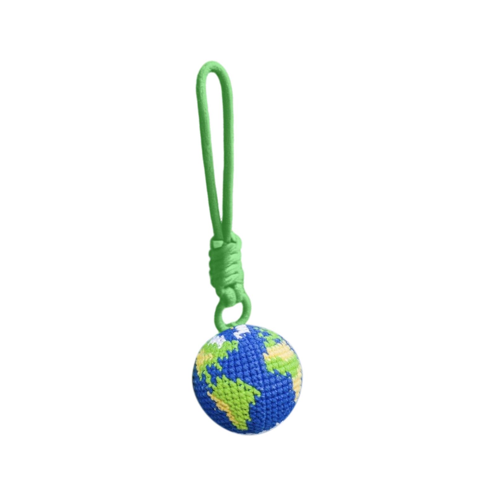 Handmade Crochet Earth Keychain Ornament with Knitted Yarn Craft Design for Decoration and Accessories Use One Size
Handmade Crochet Earth Keychain Ornament with Knitted Yarn Craft Design for Decoration and Accessories Use One Size