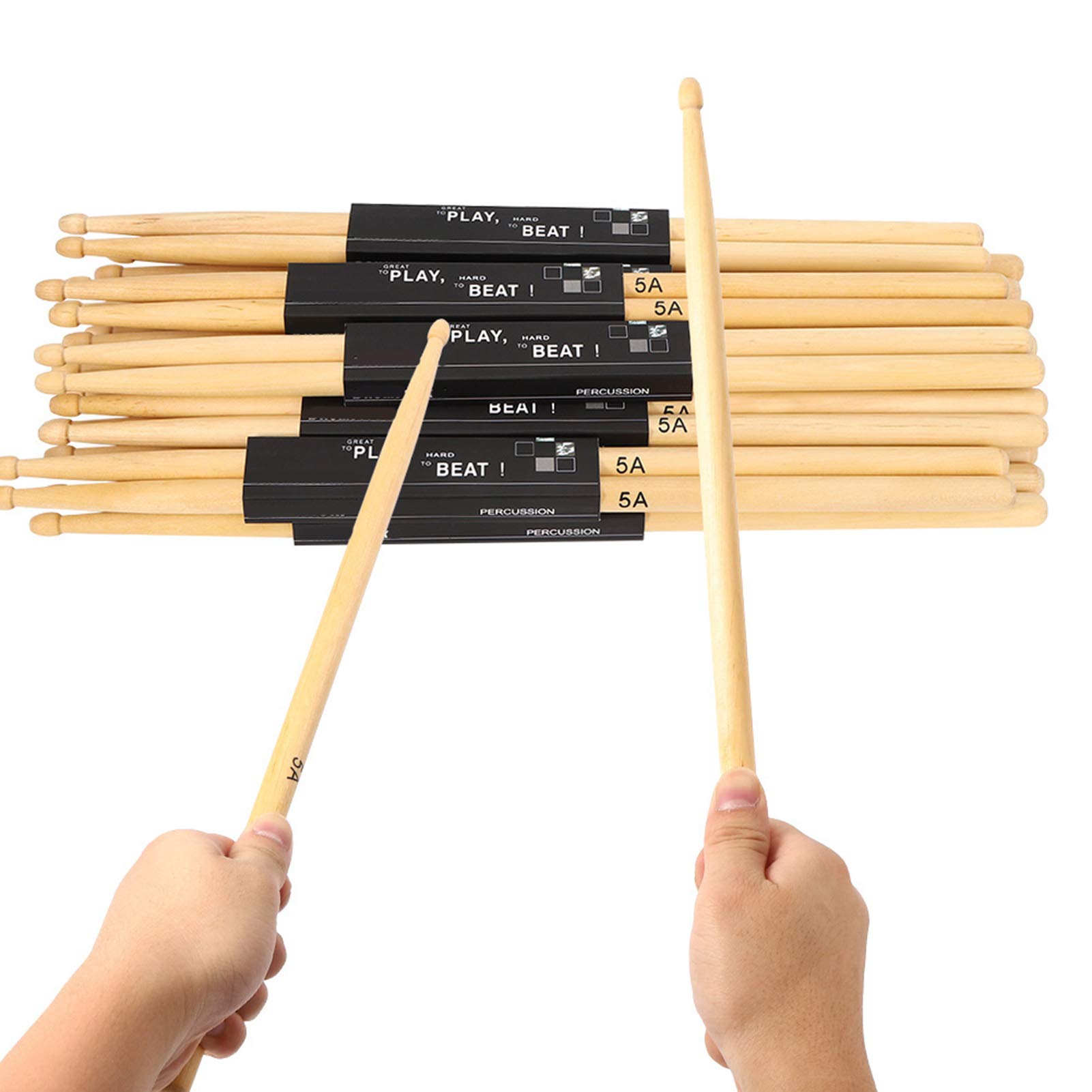 5A Drumsticks, Lightly Tapped Wooden Drumsticks, Drum Practice Sticks
5A Drumsticks, Lightly Tapped Wooden Drumsticks, Drum Practice Sticks
