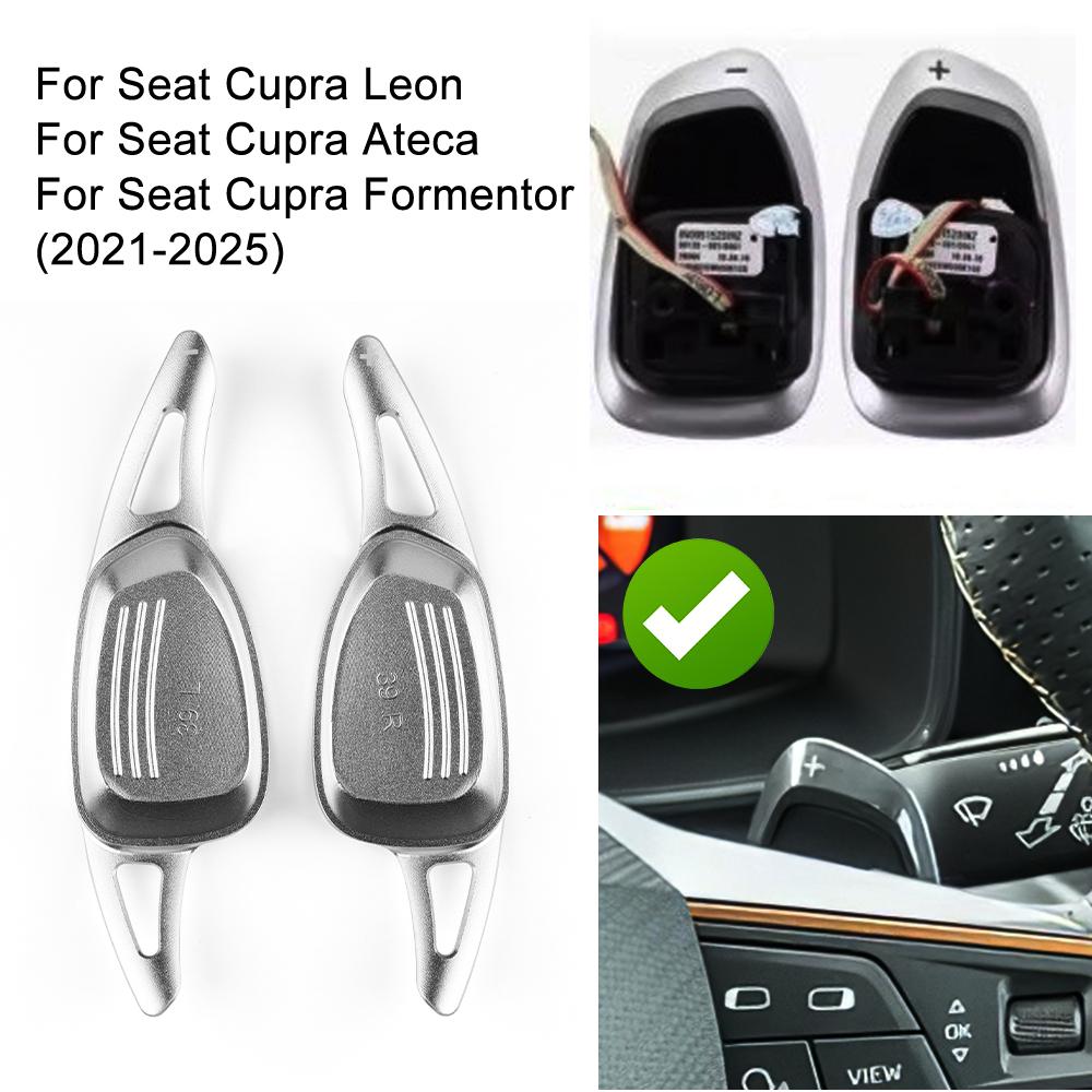 For SEAT Cupra Formentor LEON Ateca 2021-2024 2025 Car Steering Wheel Shift Paddle Gear Paddles DSG Extension Aluminum Alloy серебряный
For SEAT Cupra Formentor LEON Ateca 2021-2024 2025 Car Steering Wheel Shift Paddle Gear Paddles DSG Extension Aluminum Alloy серебряный