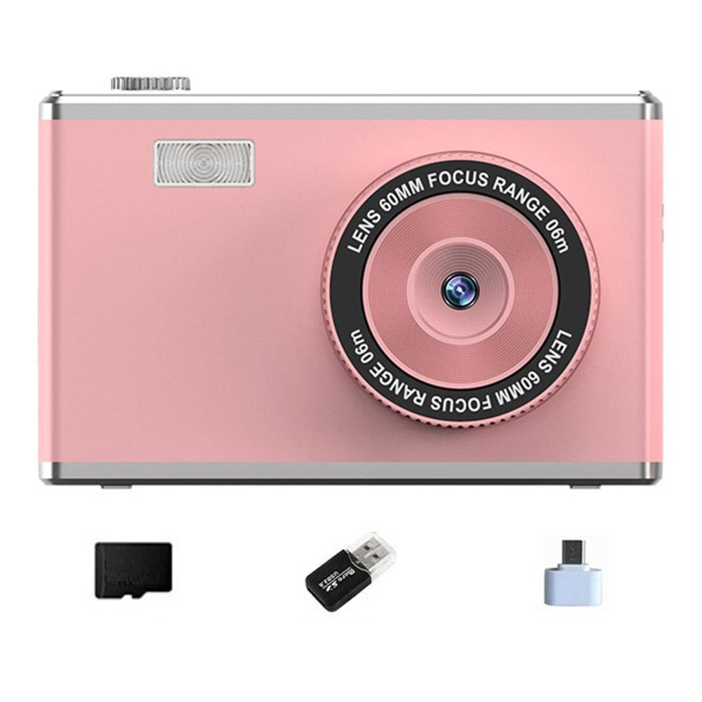 Y25 2.4 Inch HD IPS Screen Dual Lens Digital Camera Video Recording CCD with 32G Memory Card + Card Reader Pink
Y25 2.4 Inch HD IPS Screen Dual Lens Digital Camera Video Recording CCD with 32G Memory Card + Card Reader Pink