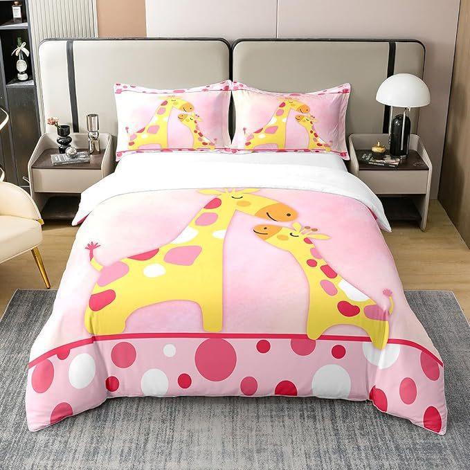 Home Textiles Three-Piece Yellow Giraffe Cartoon Digital Printing Quilt Pillowcase Bedding 90 * 200 two-piece set
Home Textiles Three-Piece Yellow Giraffe Cartoon Digital Printing Quilt Pillowcase Bedding 90 * 200 two-piece set