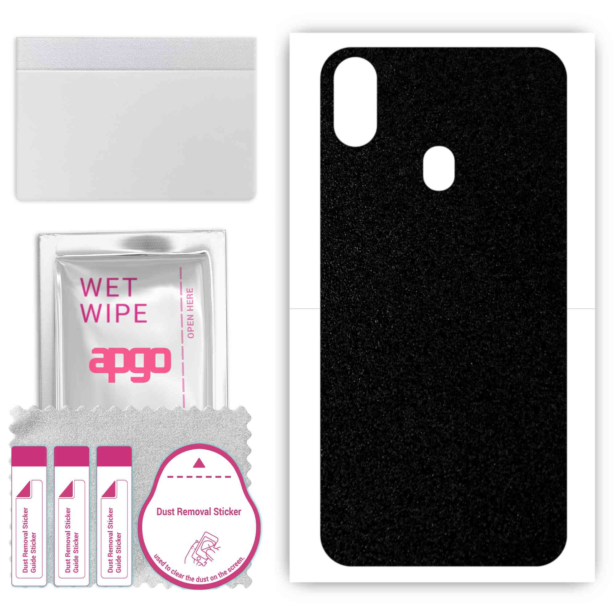 apgo Protective Skin Sticker for the back compatible with Ulefone X, Wrap Film, Foil, Vinyl - Pattern Matte Black
apgo Protective Skin Sticker for the back compatible with Ulefone X, Wrap Film, Foil, Vinyl - Pattern Matte Black