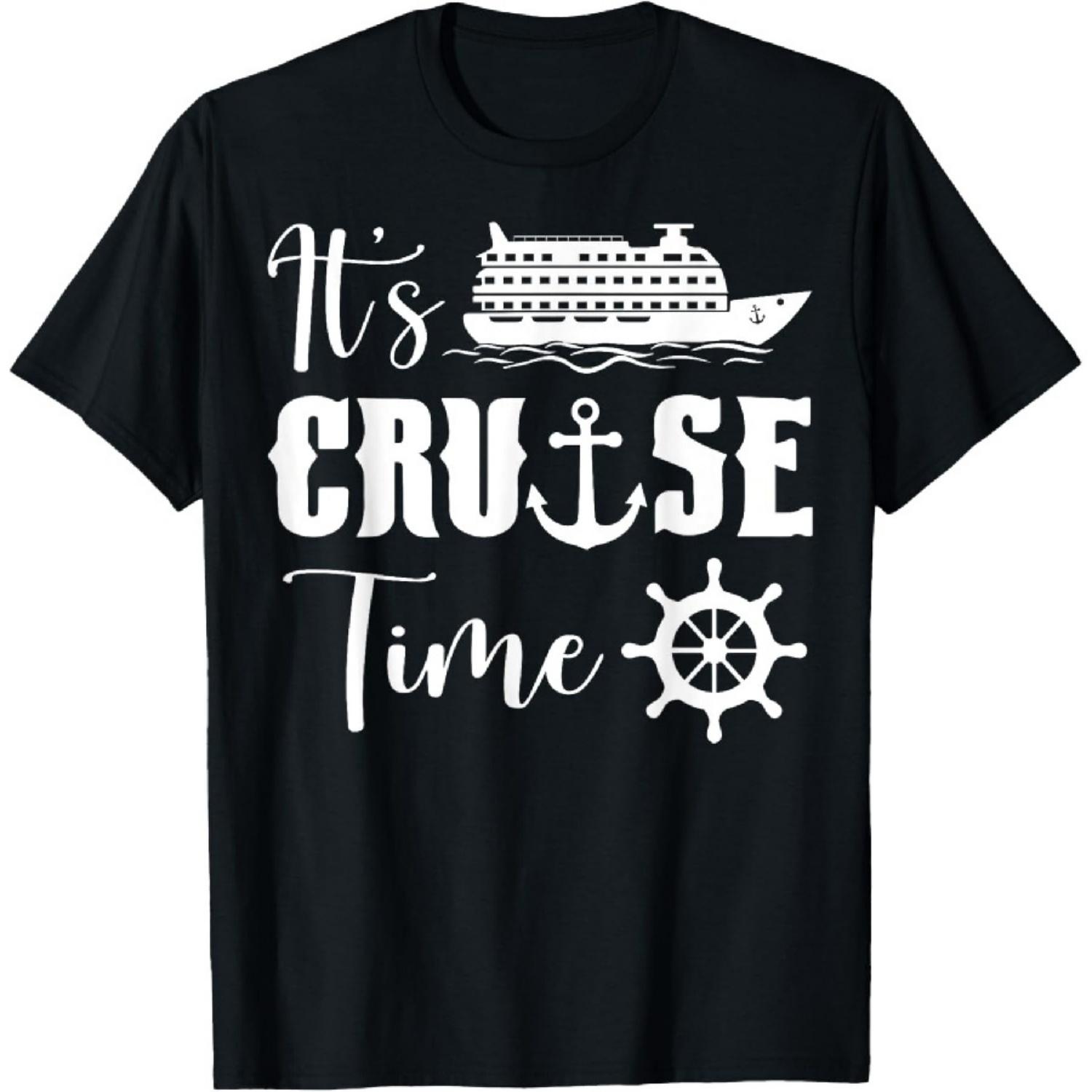 Funny It s Cruise Time Tee Shirt - Unisex Black T-Shirt - Small - Short Sleeve - Cotton Blend - Exclusive Novelly Design, Embroidery XXXXXL чорний
Funny It s Cruise Time Tee Shirt - Unisex Black T-Shirt - Small - Short Sleeve - Cotton Blend - Exclusive Novelly Design, Embroidery XXXXXL чорний