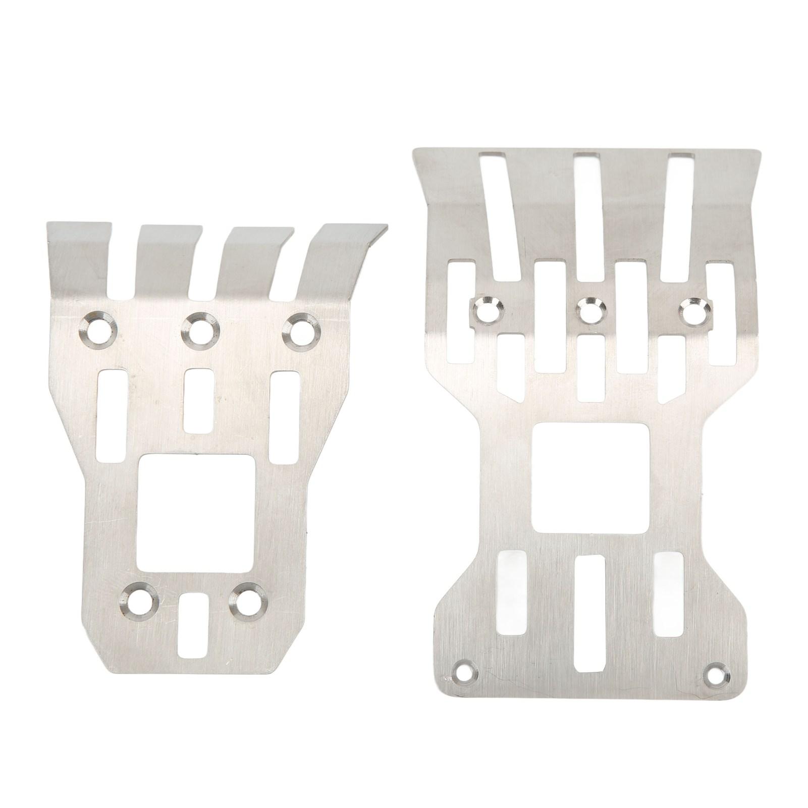 2Pcs RC Front Rear Chassis Skid Plates Stainless Steel Silver Armor Protection Plate RC Accessories for ARRMA
2Pcs RC Front Rear Chassis Skid Plates Stainless Steel Silver Armor Protection Plate RC Accessories for ARRMA