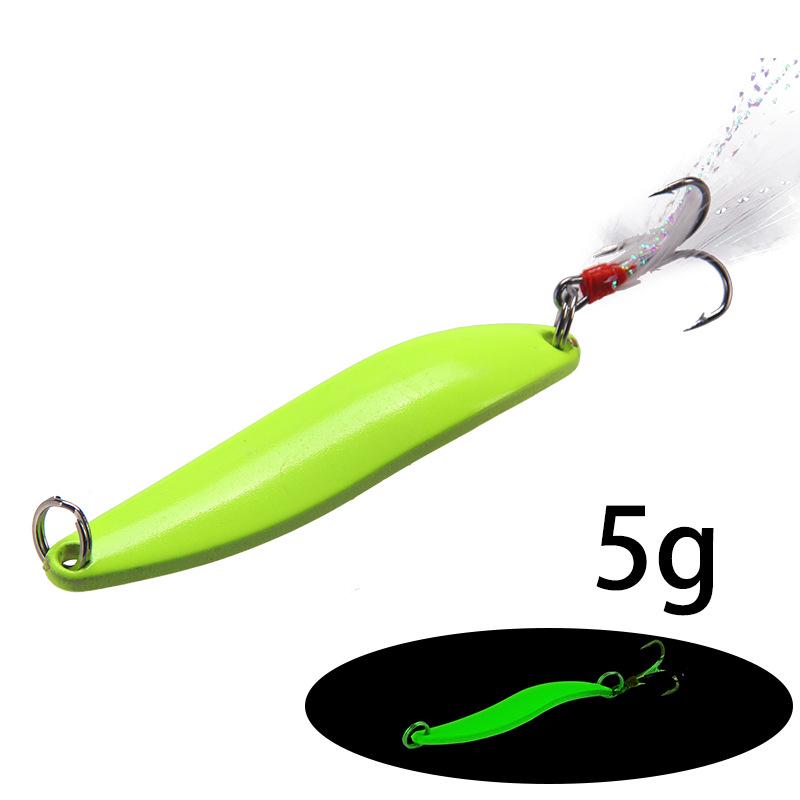 Luminous Willow Leaf Spinner Feather Bait for Freshwater and Sea Fishing
Luminous Willow Leaf Spinner Feather Bait for Freshwater and Sea Fishing