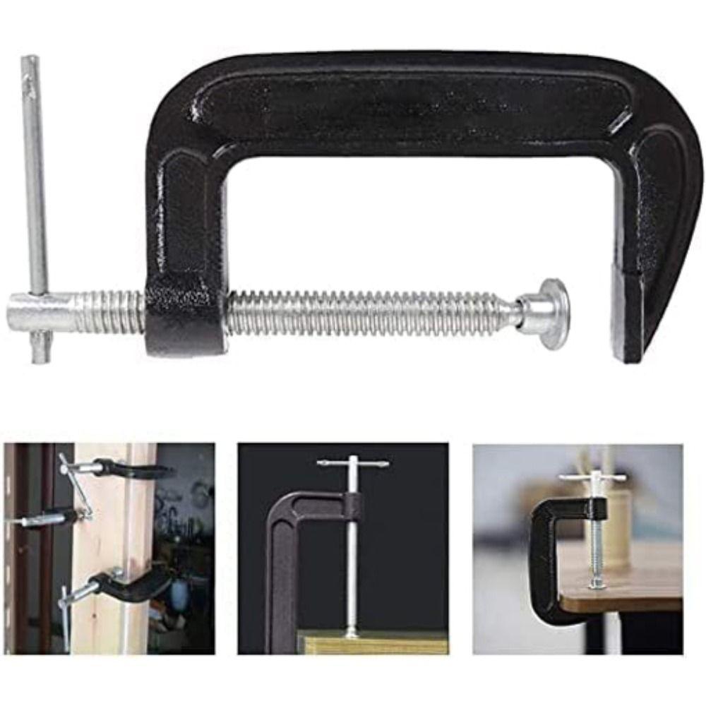 Professional 2/3/4 inch C-Clamp Adjustable Iron Heavy Duty C Clamp Portable Hardware Industrial Strength Clamps Building 2 inches
Professional 2/3/4 inch C-Clamp Adjustable Iron Heavy Duty C Clamp Portable Hardware Industrial Strength Clamps Building 2 inches