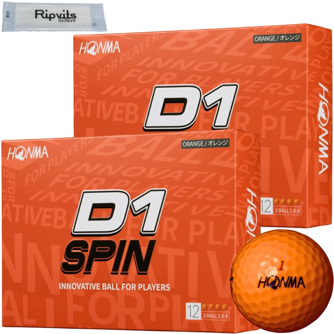 Honma Golf D1 SPIN Orange BT2301 2023 2 dozen 24 balls cleaning sheet set Original
Honma Golf D1 SPIN Orange BT2301 2023 2 dozen 24 balls cleaning sheet set Original