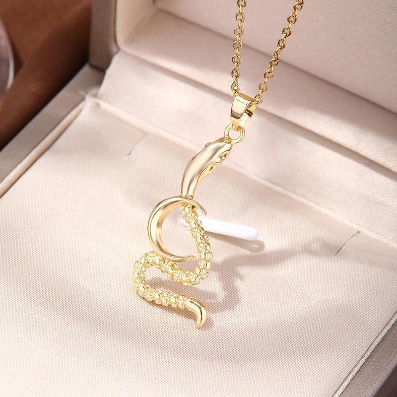 Elegantly Designed Moon and Snake Pendant Choker for Women - Minimalist Style Necklace
Elegantly Designed Moon and Snake Pendant Choker for Women - Minimalist Style Necklace