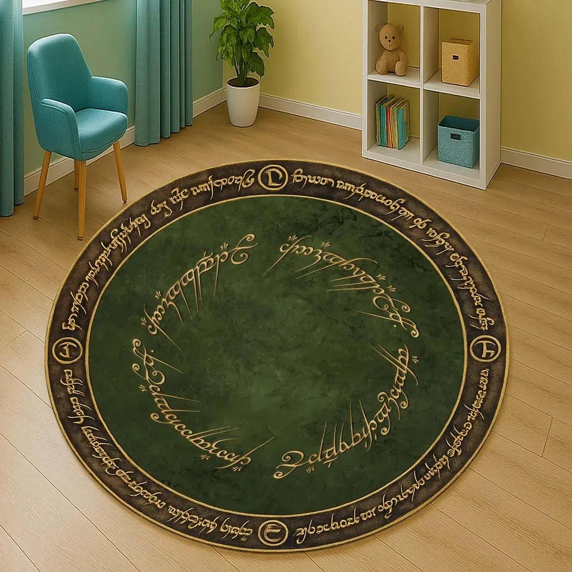 Middle Earth Rug, Fantasy Round Green Carpet, Magic Circle Floor Mat for Themed Room Entrance Gaming Bedroom Gaming Decor 60cmx60cm
Middle Earth Rug, Fantasy Round Green Carpet, Magic Circle Floor Mat for Themed Room Entrance Gaming Bedroom Gaming Decor 60cmx60cm