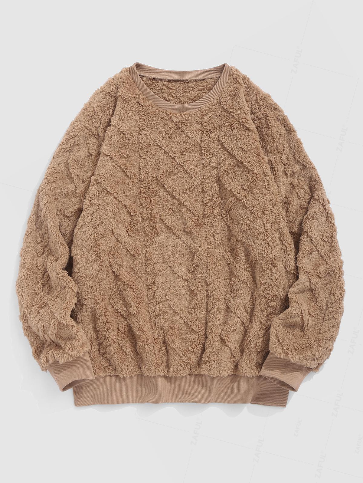 ZAFUL Мужская повседневная однотонная толстовка с круглым вырезом и длинным рукавом, пушистая, с фактурной фактурой, с ворсом и узором «косичка» XXL кофейный
ZAFUL Мужская повседневная однотонная толстовка с круглым вырезом и длинным рукавом, пушистая, с фактурной фактурой, с ворсом и узором «косичка» XXL кофейный