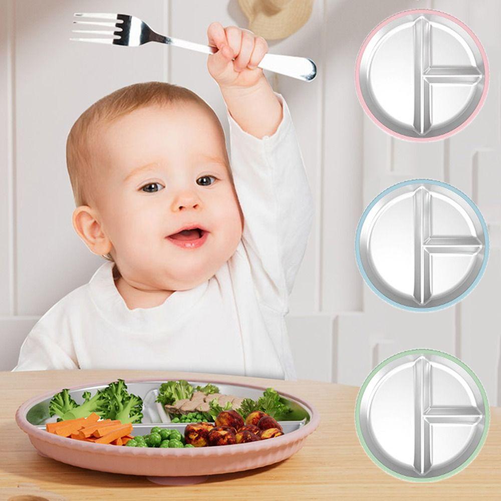 304 Stainless Steel Baby Sucker Dining Plate Detachable Children 3 Grids Dishes For Toddlers синій
304 Stainless Steel Baby Sucker Dining Plate Detachable Children 3 Grids Dishes For Toddlers синій