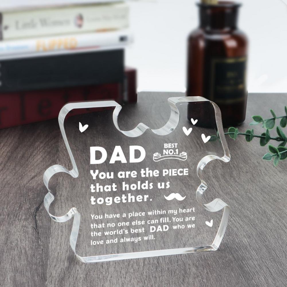 Best Dad Acrylic Decoration Thank You Dad Puzzle Desktop Ornament Father-in-law Stepfather Father s Day Birthday Festival Gift
Best Dad Acrylic Decoration Thank You Dad Puzzle Desktop Ornament Father-in-law Stepfather Father s Day Birthday Festival Gift