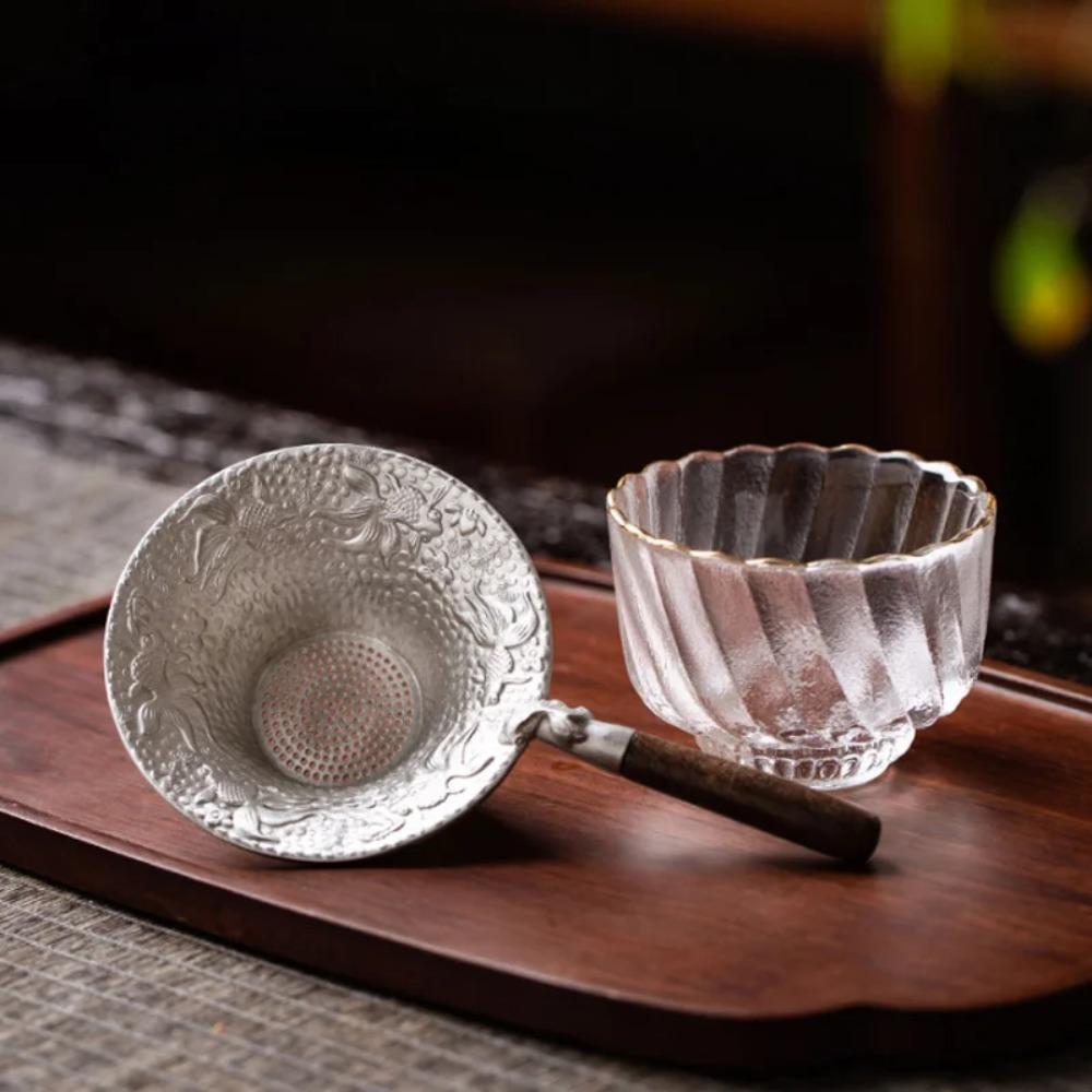 Embossed Tea Filter Wood Handle Tea Colander Gorgeous Tea Strainer Bubble Tea silver-goldfish handle
Embossed Tea Filter Wood Handle Tea Colander Gorgeous Tea Strainer Bubble Tea silver-goldfish handle