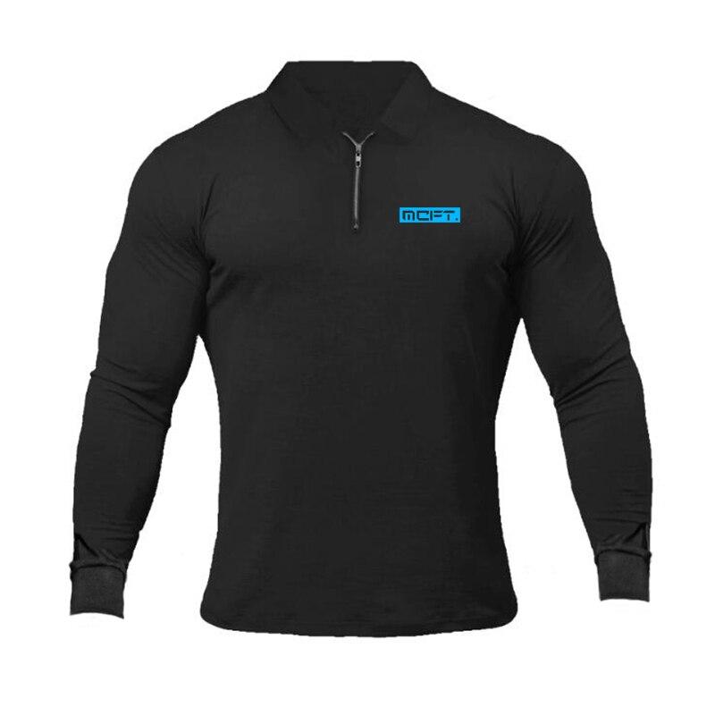 Muscleguys Новинки Фитнес Модная Мужская Поло с Лацканами Business Casual Топы на Молнии Удобный Хлопок Длинный Рукав M чёрный
Muscleguys Новинки Фитнес Модная Мужская Поло с Лацканами Business Casual Топы на Молнии Удобный Хлопок Длинный Рукав M чёрный