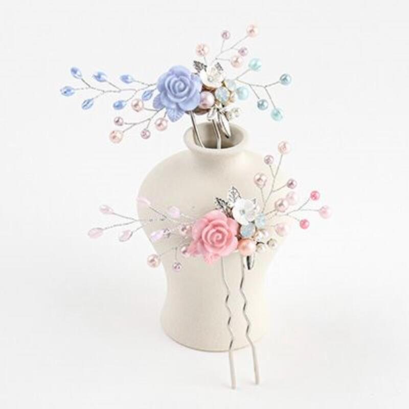 Women s Blue Pink Rose Flower Hairpin A28918_2
Women s Blue Pink Rose Flower Hairpin A28918_2