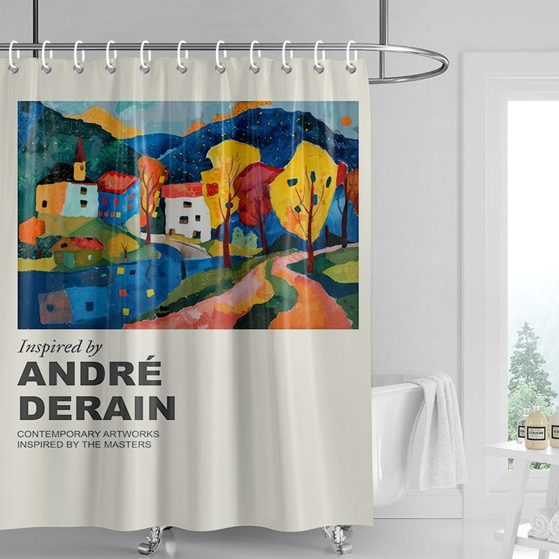 Blue vase floral abstract art shower curtain, waterproof bathroom decoration with grommet, modern home decoration 90x180cm
Blue vase floral abstract art shower curtain, waterproof bathroom decoration with grommet, modern home decoration 90x180cm