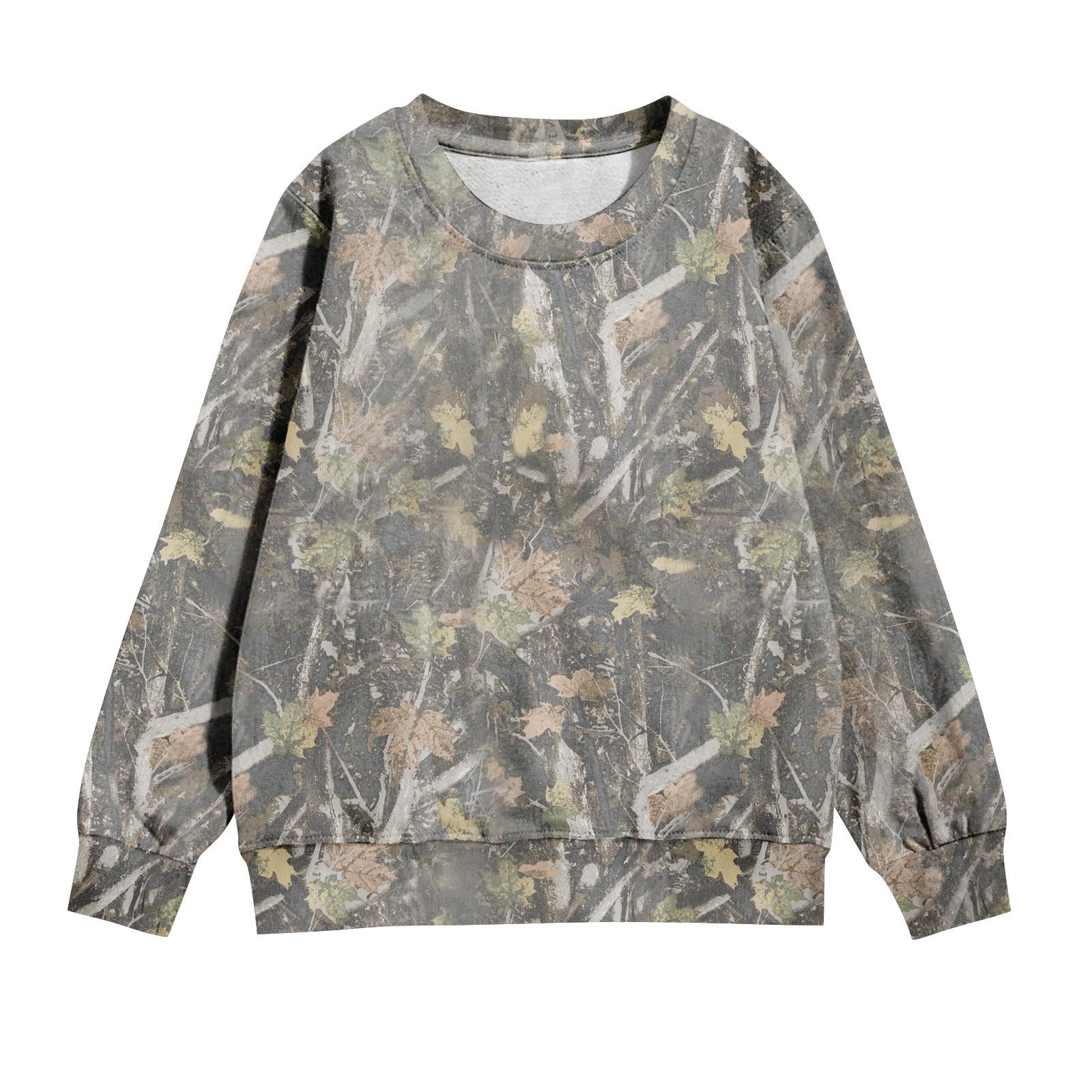 Children s Leaf Camo Print Pullover Sweatshirt Crew Neck Long Sleeve Casual Outdoor Top for Boys and Girls Lightweight Soft Fabric 100
Children s Leaf Camo Print Pullover Sweatshirt Crew Neck Long Sleeve Casual Outdoor Top for Boys and Girls Lightweight Soft Fabric 100