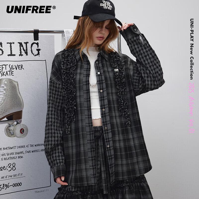 UNIFREE Women s Plaid Long-Sleeve Shirt
UNIFREE Women s Plaid Long-Sleeve Shirt