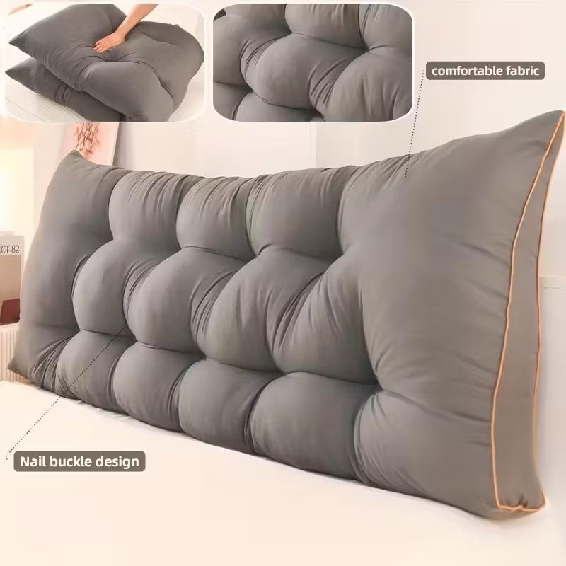 Large Bed Cushion Double-Layer Backrest & Lumbar,Contemporary Triangular Wedge Cushion for Headboard and Sofa Backrest Support 80x50x15cm темно-сірий колір
Large Bed Cushion Double-Layer Backrest & Lumbar,Contemporary Triangular Wedge Cushion for Headboard and Sofa Backrest Support 80x50x15cm темно-сірий колір
