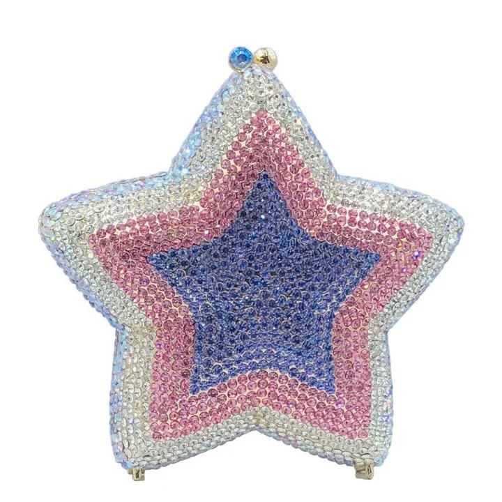 Boutique De FGG Star Crystal Clutch Purse for Women Formal Clutch Evening Bag Wedding Party Rhinestone Clutch Bag Bridal Handbag Mini Size
Boutique De FGG Star Crystal Clutch Purse for Women Formal Clutch Evening Bag Wedding Party Rhinestone Clutch Bag Bridal Handbag Mini Size