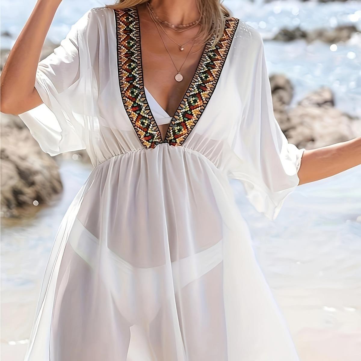 Plus Size Mesh Swimwear Beach Cover-Up: Sexy, Slimming, Breathable, Sun-Protective 5XL
Plus Size Mesh Swimwear Beach Cover-Up: Sexy, Slimming, Breathable, Sun-Protective 5XL