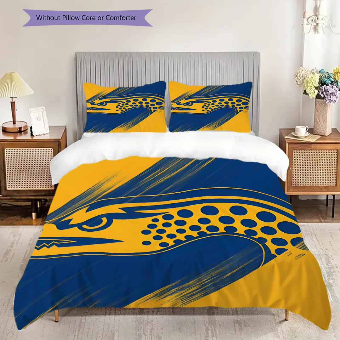Parramatta Eels Pattern Bedding Quilt Set Quilt Cover Pillowcase Home Decoration Birthday Gift (1 * duvet cover + 2 * pillowcase, without core) 135x200cm
Parramatta Eels Pattern Bedding Quilt Set Quilt Cover Pillowcase Home Decoration Birthday Gift (1 * duvet cover + 2 * pillowcase, without core) 135x200cm