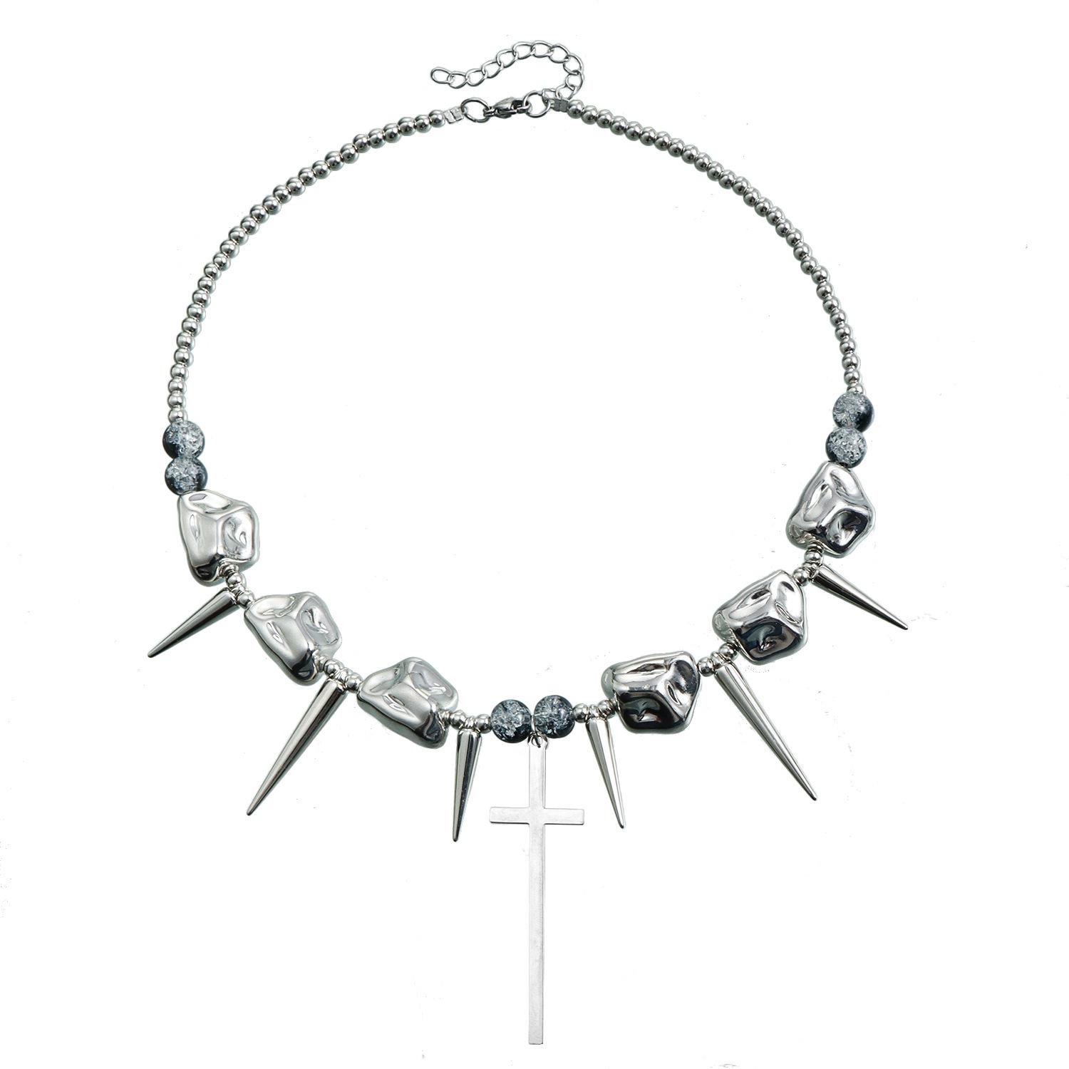 Панк металлический крест конус сращивание ожерелье женский сладкий крутой Y2K детки ключичная цепочка
Панк металлический крест конус сращивание ожерелье женский сладкий крутой Y2K детки ключичная цепочка