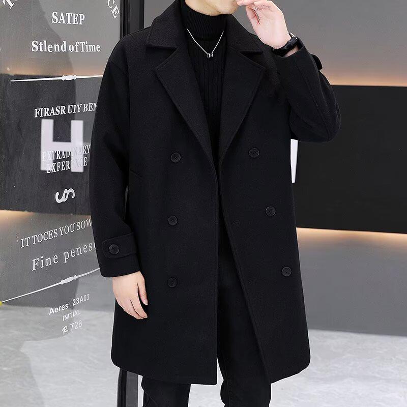Men s Trendy British Style Wool Coat - Loose Fit, Mid-Length for Autumn/Winter L чорний
Men s Trendy British Style Wool Coat - Loose Fit, Mid-Length for Autumn/Winter L чорний