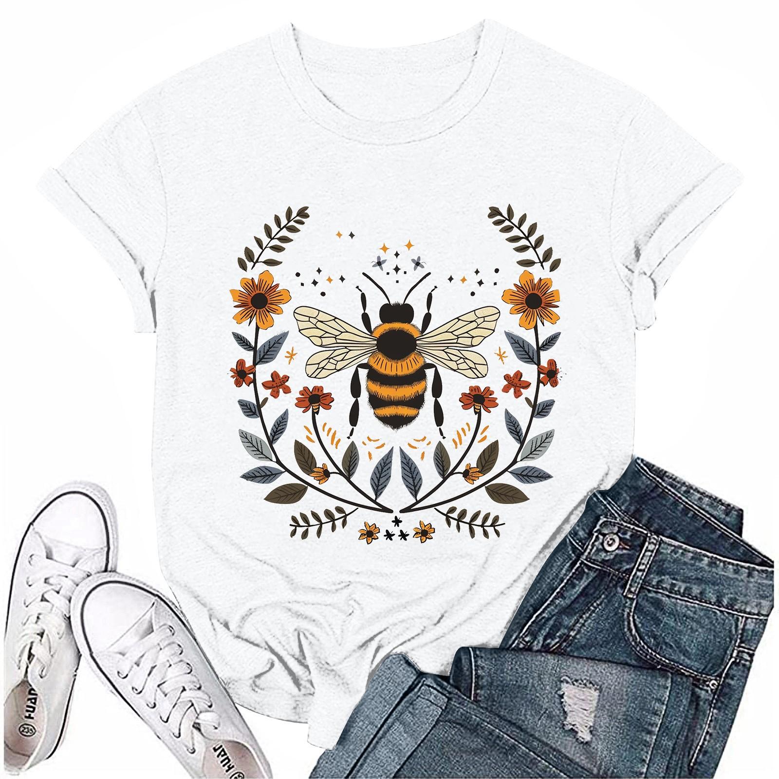 Women s Top Round Neck Casual Printed Short-sleeved T-shirt Top XL білий
Women s Top Round Neck Casual Printed Short-sleeved T-shirt Top XL білий