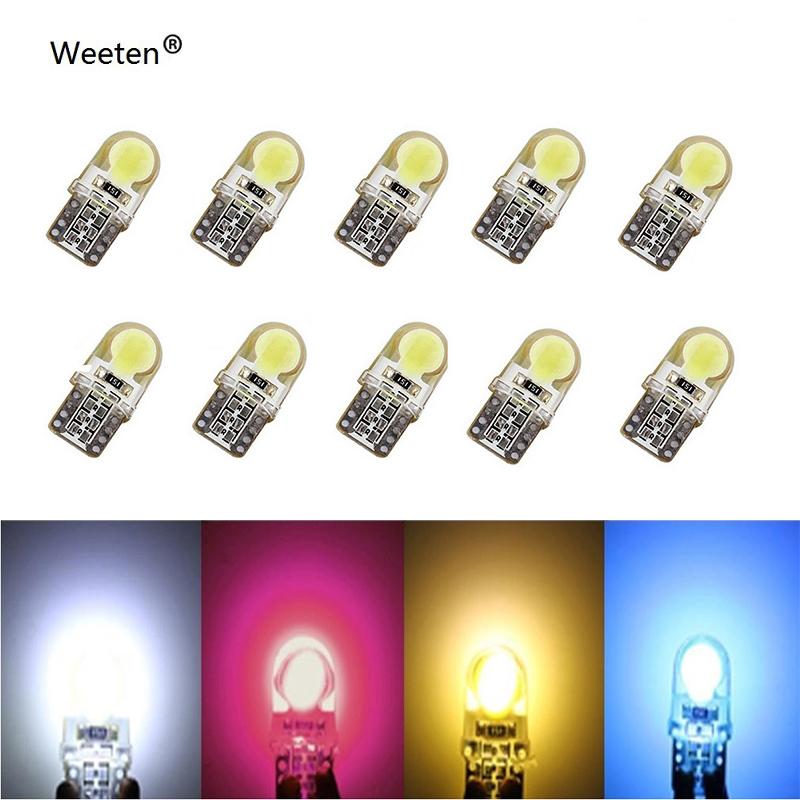 10pcs Auto T10 LED W5W LED Bulbs White 194 168 LED Lamp 501 COB Silicone Shell Car LED Lights Super Bright Turn Side Lamp 12V
10pcs Auto T10 LED W5W LED Bulbs White 194 168 LED Lamp 501 COB Silicone Shell Car LED Lights Super Bright Turn Side Lamp 12V