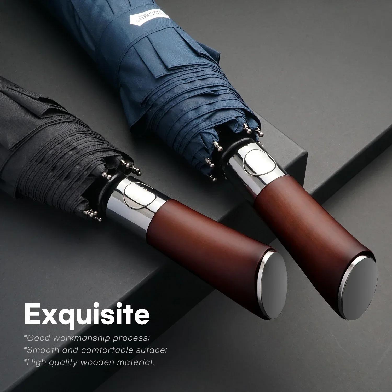 Windproof Large Umbrella Men 8 Ribs Fully Automatic Umbrella Heavy Rain Outdoor Wooden Folding Umbrellas Compact Parasol Aluminum&8K сірий колір
Windproof Large Umbrella Men 8 Ribs Fully Automatic Umbrella Heavy Rain Outdoor Wooden Folding Umbrellas Compact Parasol Aluminum&8K сірий колір