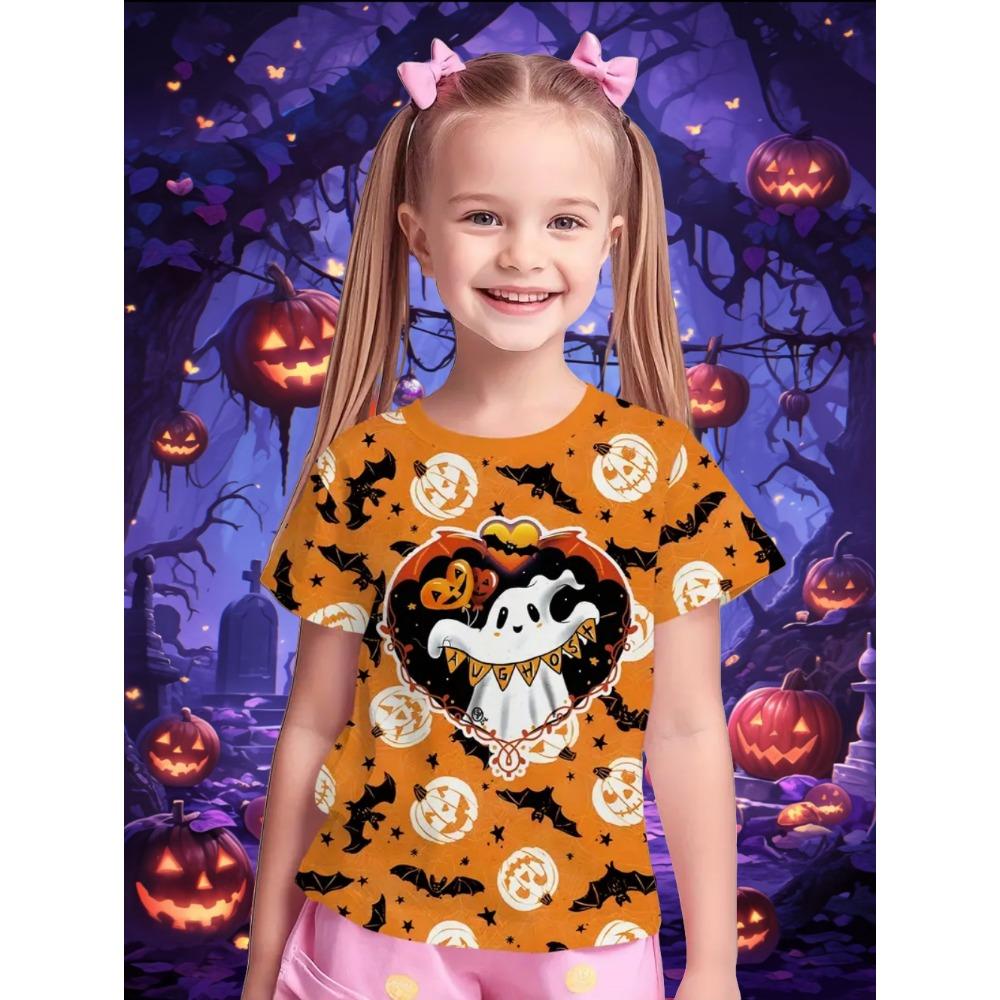 Girl Clothes Funny Pumpkin Graphic T Shirt Halloween Boys Girls Summer Short Sleeves T-Shirt 2-13y Halloween Gift Party T-Shirt 140
Girl Clothes Funny Pumpkin Graphic T Shirt Halloween Boys Girls Summer Short Sleeves T-Shirt 2-13y Halloween Gift Party T-Shirt 140
