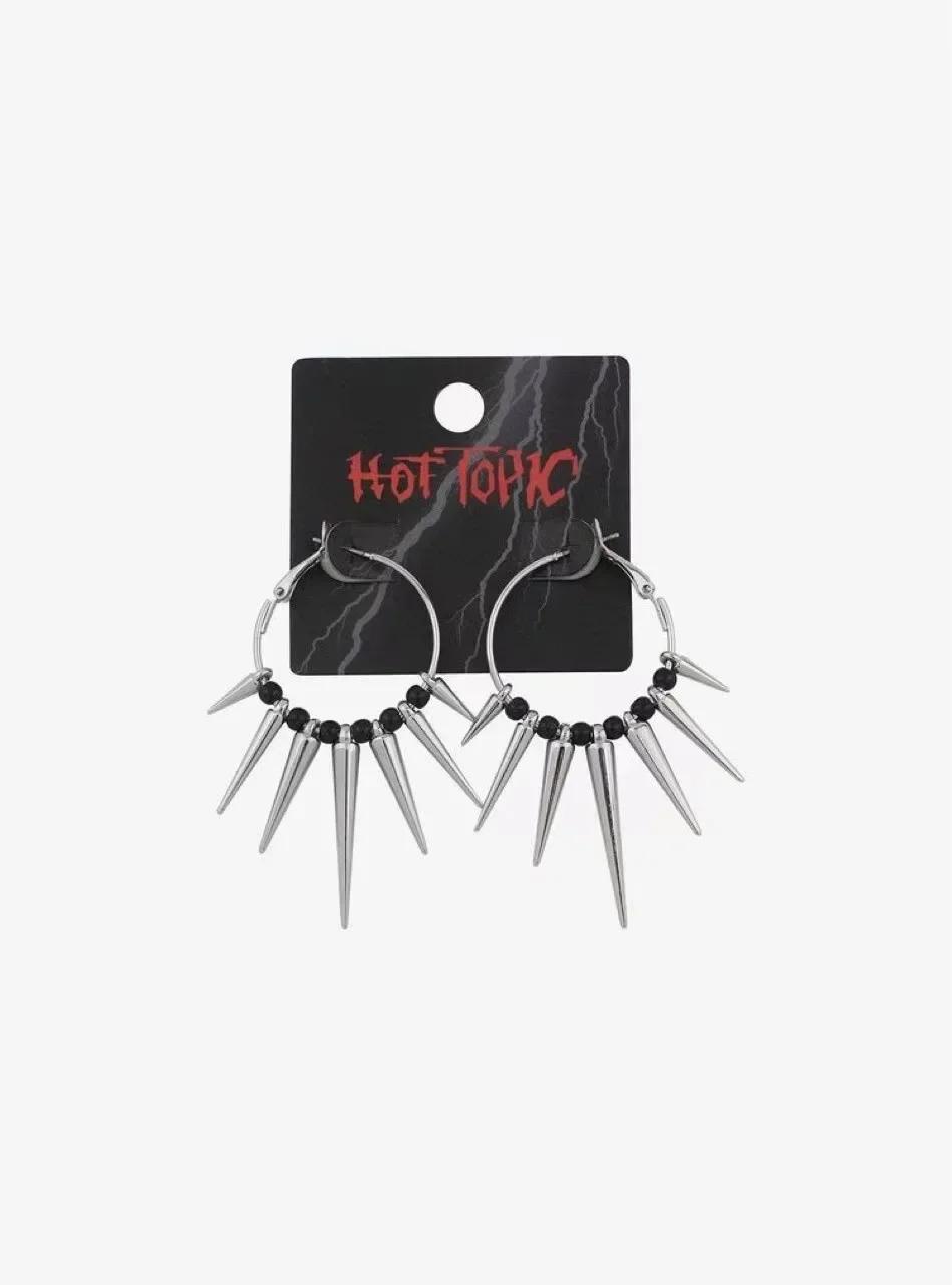 Personality Grunge Rock Accessories Black Rivet Hoop Earrings Cool Hip Hop Earring for Women EgirlPunk Mens Jewelry Fashion Gift чорний
Personality Grunge Rock Accessories Black Rivet Hoop Earrings Cool Hip Hop Earring for Women EgirlPunk Mens Jewelry Fashion Gift чорний