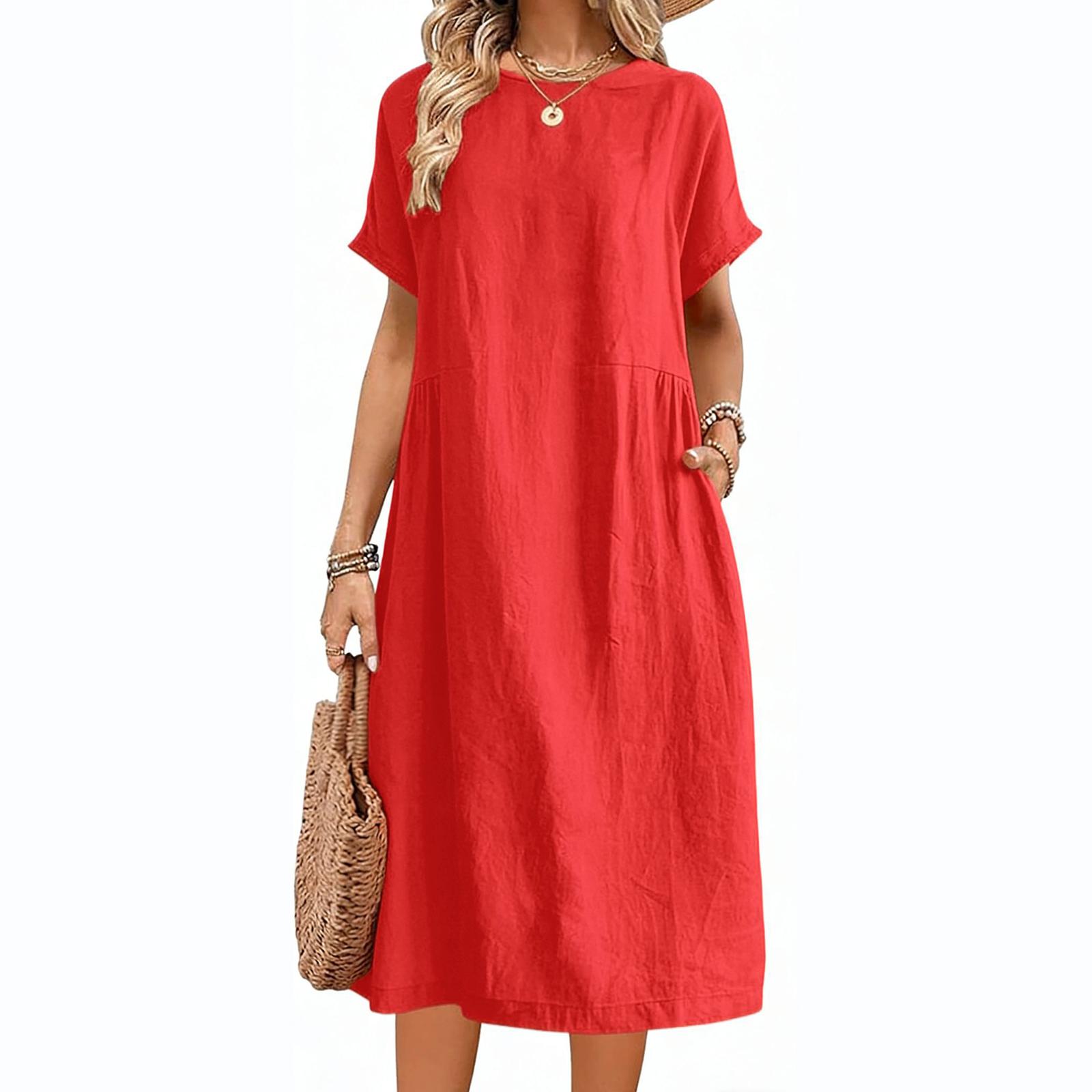 Women s Summer Casual And Comfortable Dresses XL червоний
Women s Summer Casual And Comfortable Dresses XL червоний