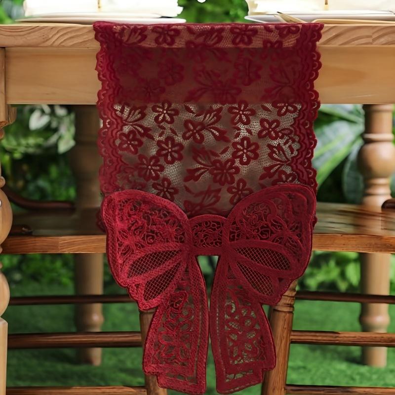 Ambient stretch lace bow table runner long tablecloth coffee table TV cabinet cover towel 30*180cm бордовий
Ambient stretch lace bow table runner long tablecloth coffee table TV cabinet cover towel 30*180cm бордовий