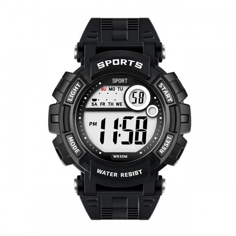 Спортивные Студенческие Стильные Электронные Часы Ночная Подсветка Будильник Календарь Водонепроницаемые Black
Спортивные Студенческие Стильные Электронные Часы Ночная Подсветка Будильник Календарь Водонепроницаемые Black