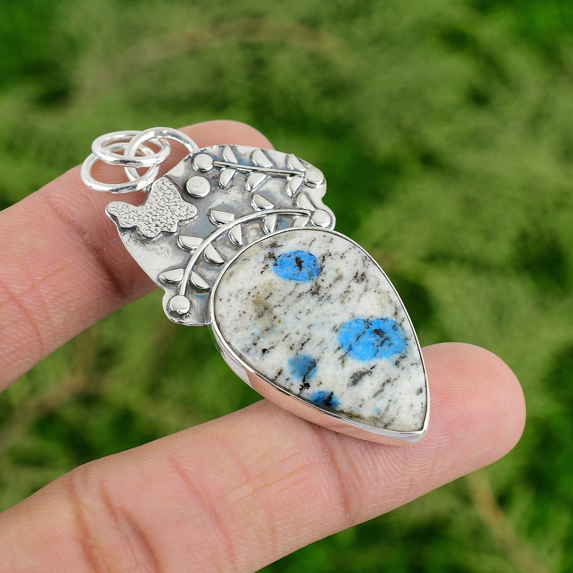 Pear K2 Jasper Gemstone Sterling Silver Sister Engagement Handmade Bezel Pendant
Pear K2 Jasper Gemstone Sterling Silver Sister Engagement Handmade Bezel Pendant