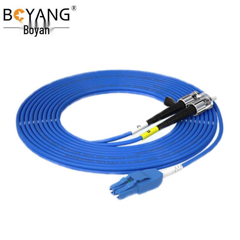 Boyang Armored ST-LC Single-Mode Duplex Fiber Optic Patch Cord
Boyang Armored ST-LC Single-Mode Duplex Fiber Optic Patch Cord