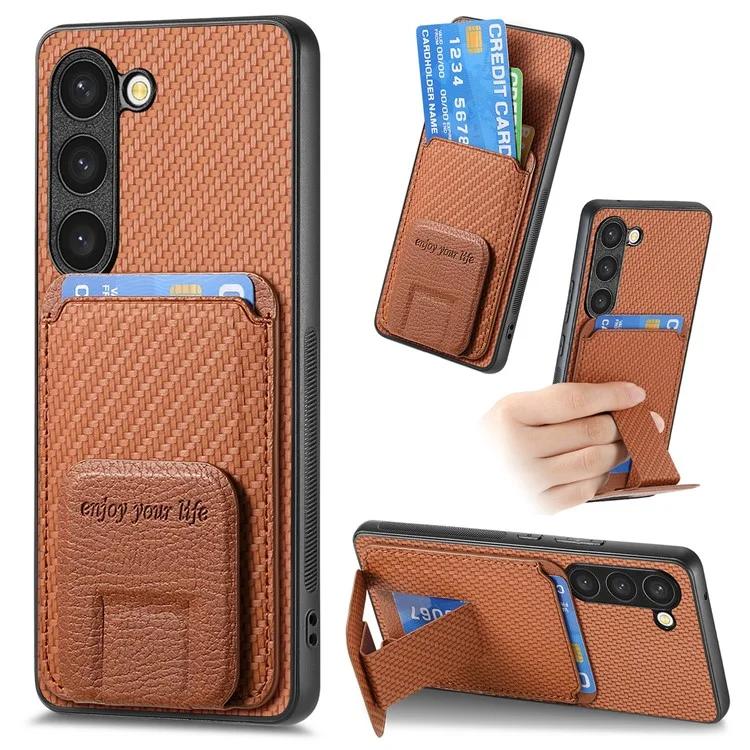C1-11 for Samsung Galaxy S23 Case Bump Proof Leather Coated TPU Phone Shell with Folding Kickstand - Brown
C1-11 for Samsung Galaxy S23 Case Bump Proof Leather Coated TPU Phone Shell with Folding Kickstand - Brown