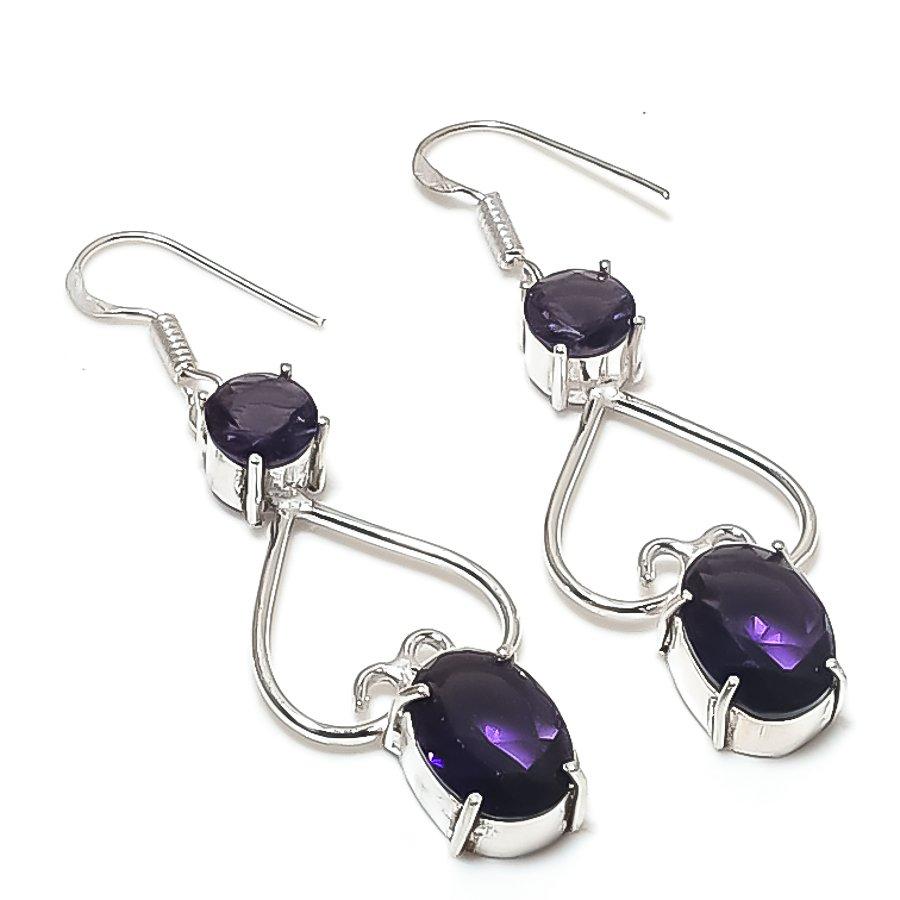 Natural Amethyst Gemstone Handmade 925 Sterling Silver Earring 2.36 n1K14
Natural Amethyst Gemstone Handmade 925 Sterling Silver Earring 2.36 n1K14