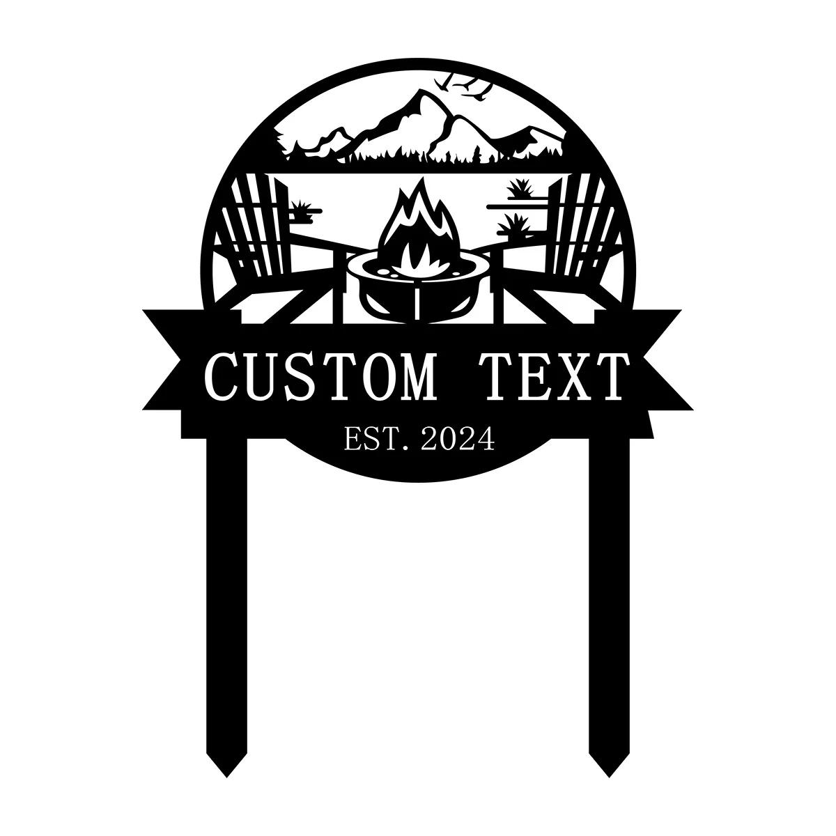 Personalized Campfire Metal Sign, Custom Cabin Name Plate, Outdoor Garden Stake Decor, Camping Gift Rustic чёрный
Personalized Campfire Metal Sign, Custom Cabin Name Plate, Outdoor Garden Stake Decor, Camping Gift Rustic чёрный