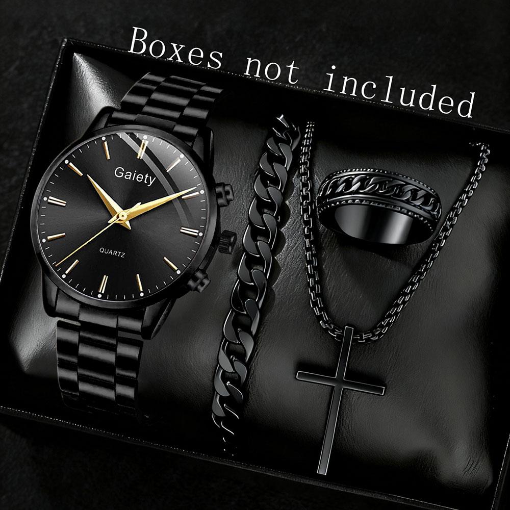 4PCS/Set Men Quartz Wrist Watches Alloy Minimalist Luxury Vintage Elegant Jewelry Y2K Party Dress Vacation Holiday Festival Gift
4PCS/Set Men Quartz Wrist Watches Alloy Minimalist Luxury Vintage Elegant Jewelry Y2K Party Dress Vacation Holiday Festival Gift
