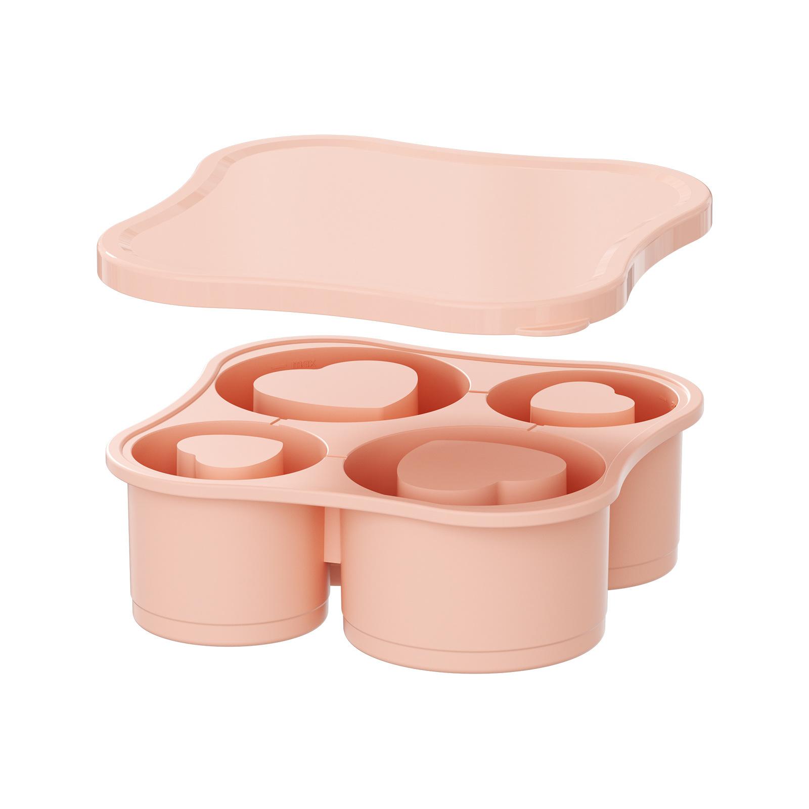 Food-grade summer ice grid silicone mold upgraded 4-even love ice grid with cover, easy demoulding and no odor
Food-grade summer ice grid silicone mold upgraded 4-even love ice grid with cover, easy demoulding and no odor