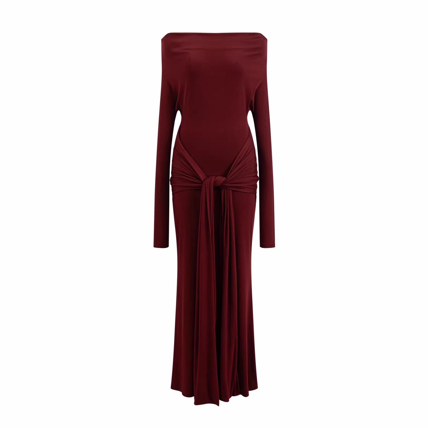 TZ7358 Royal Sister One-Shoulder Red Dress: Women s Autumn/Winter Lace-up, Waist-Cinching, Slimming Long Skirt S червоний
TZ7358 Royal Sister One-Shoulder Red Dress: Women s Autumn/Winter Lace-up, Waist-Cinching, Slimming Long Skirt S червоний