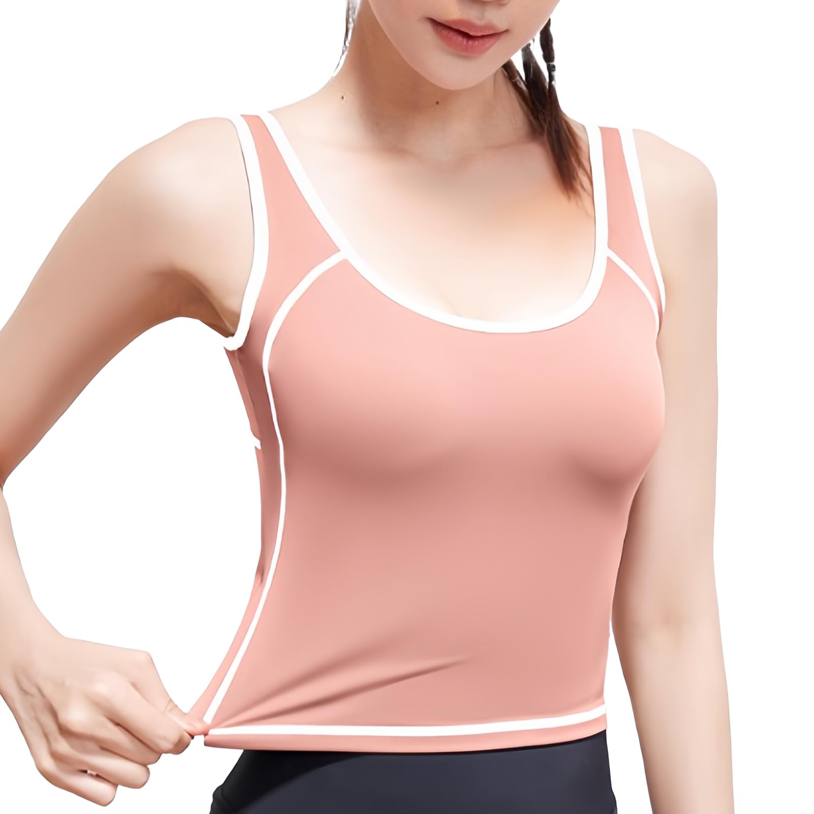 Майка MORGEN SKY со спортивным бюстгальтером, подходит для фитнеса и женских чашек, для носки, спортивная одежда, топ с U-образной спиной, быстросохнущий, дышащий, эластичный, эластичный, розовый
Майка MORGEN SKY со спортивным бюстгальтером, подходит для фитнеса и женских чашек, для носки, спортивная одежда, топ с U-образной спиной, быстросохнущий, дышащий, эластичный, эластичный, розовый